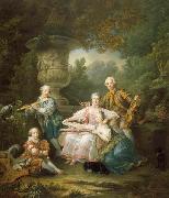 Francois-Hubert Drouais Le marquis de Sourches et sa famille Germany oil painting artist